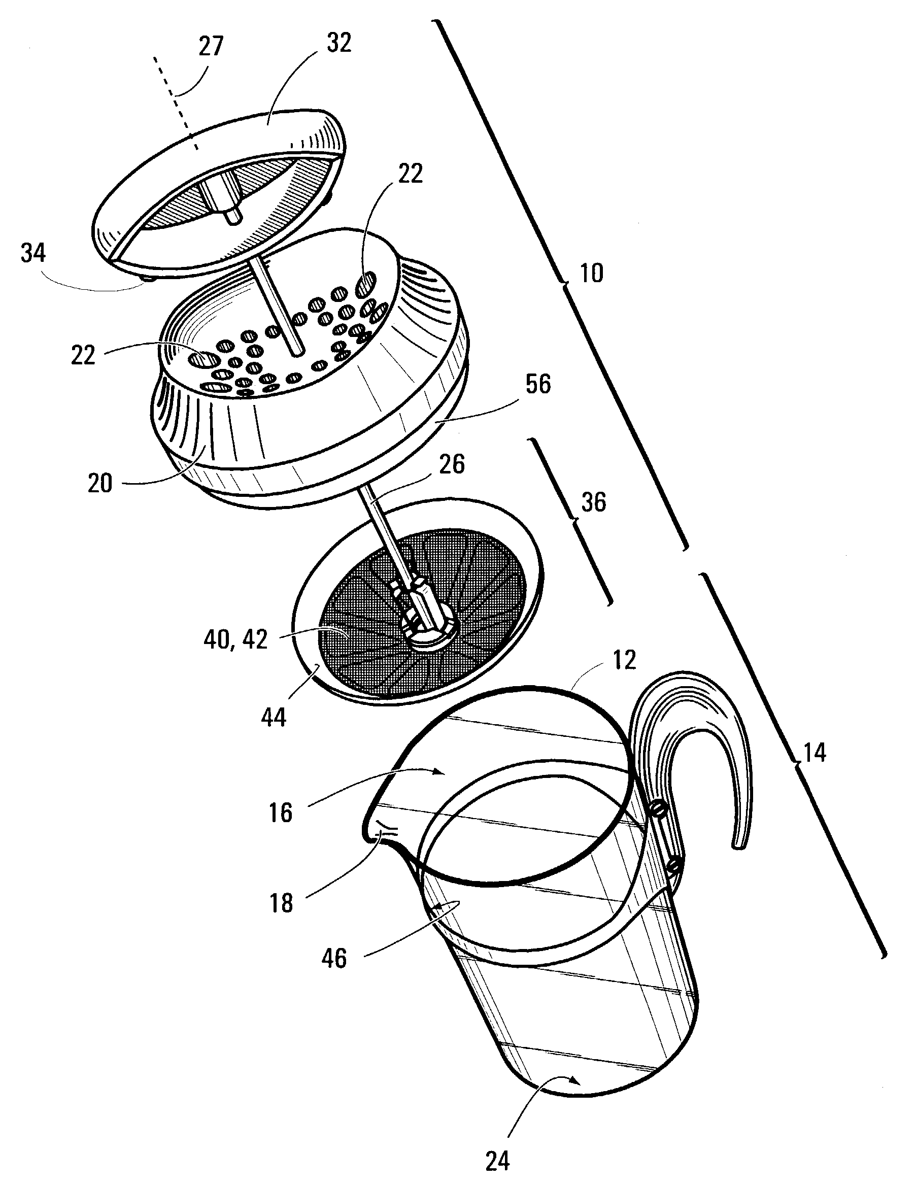 System for making coffee