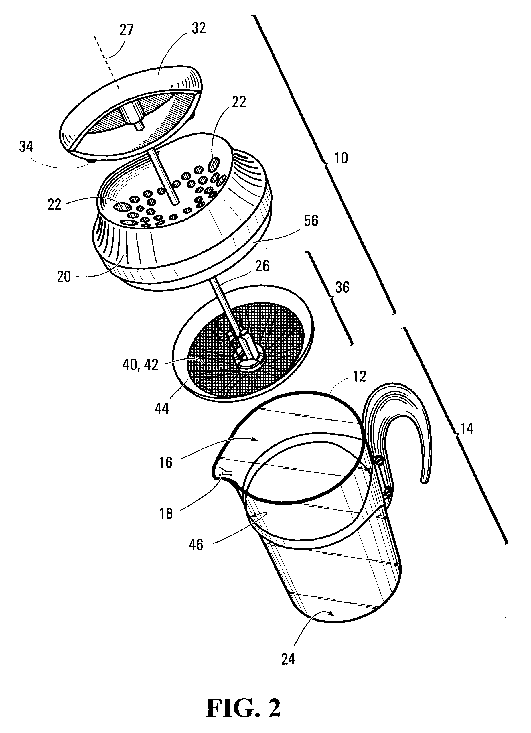 System for making coffee