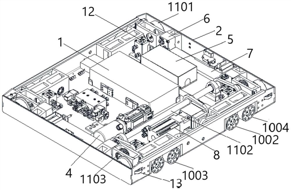 Four-way shuttle vehicle