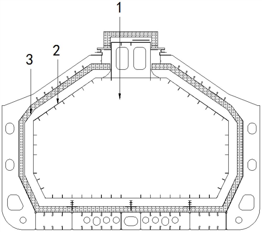 Liquefied natural gas bin rectangular steel plate and connecting piece device thereof