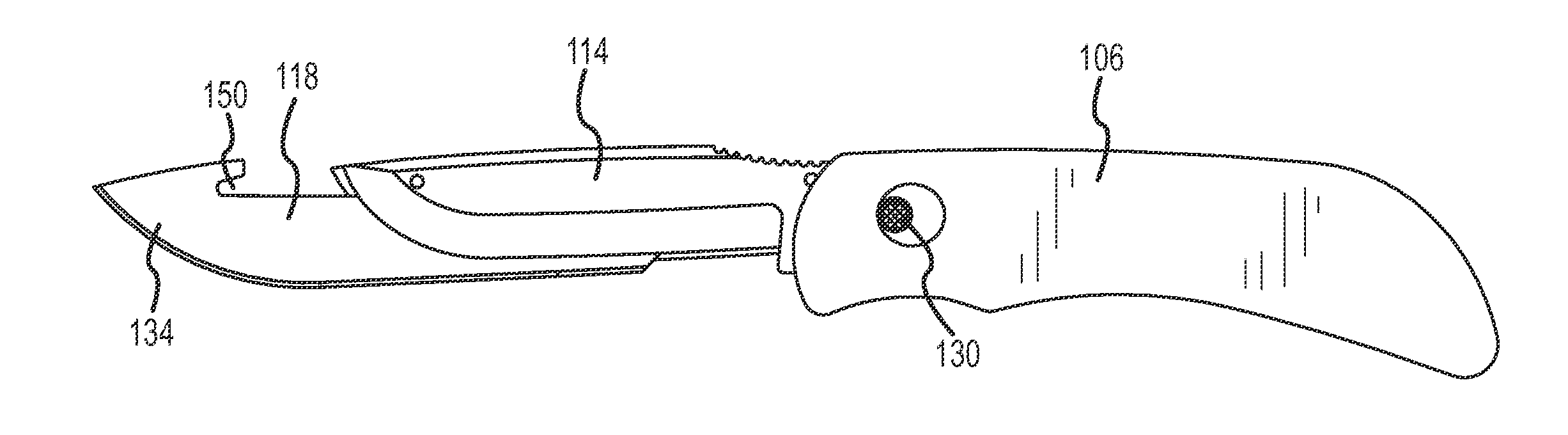 Folding knife with replaceable blade