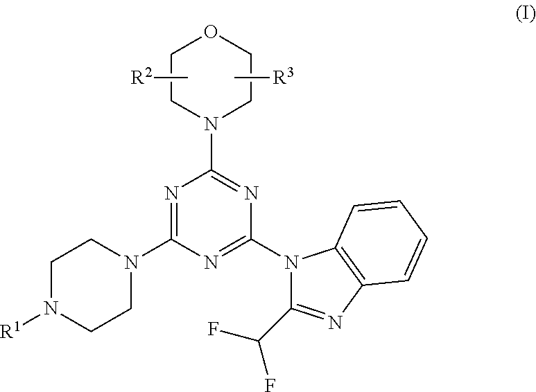 Piperazinotriazines as pi3k inhibitors for use in the treatment antiproliferative disorders