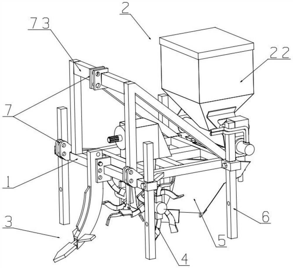 Water-fertilizer integrated rotary tillage row-opening fertilizer applicator