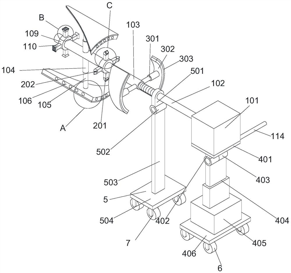 Sewage suction pipe inner wall cleaning device