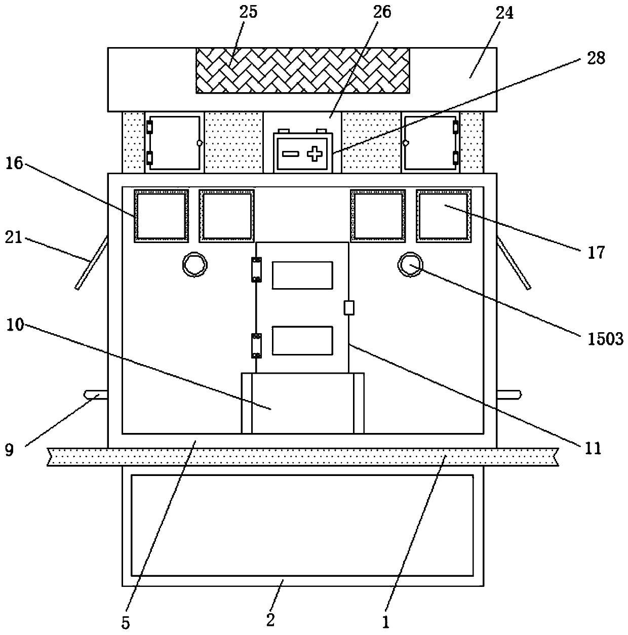 Sheep house having function of removing peculiar smell