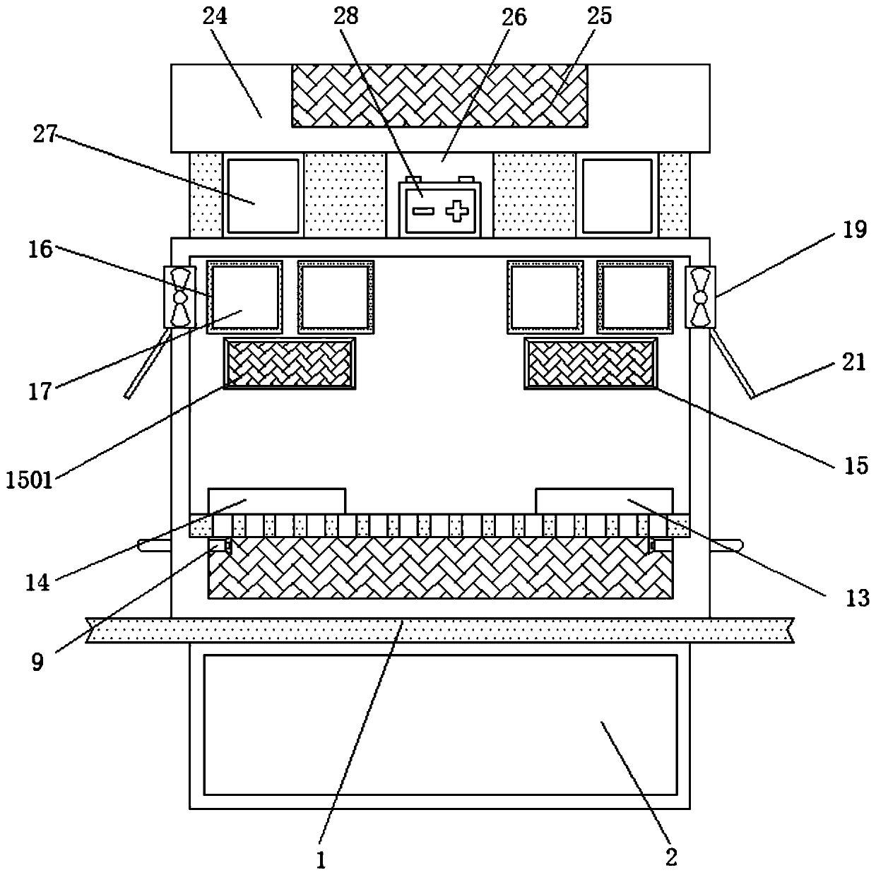 Sheep house having function of removing peculiar smell