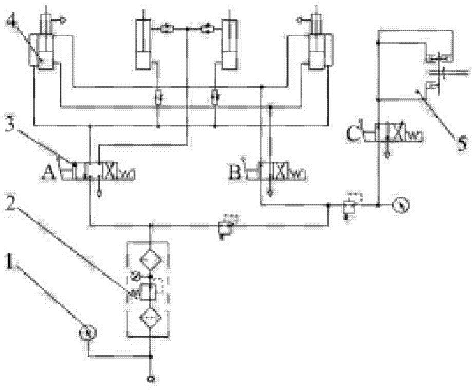 Steel wire rope clamping device based on air pressure transmission