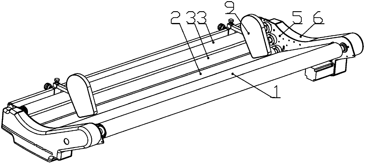 Cloth paving machine and cloth feeding cradle device thereof