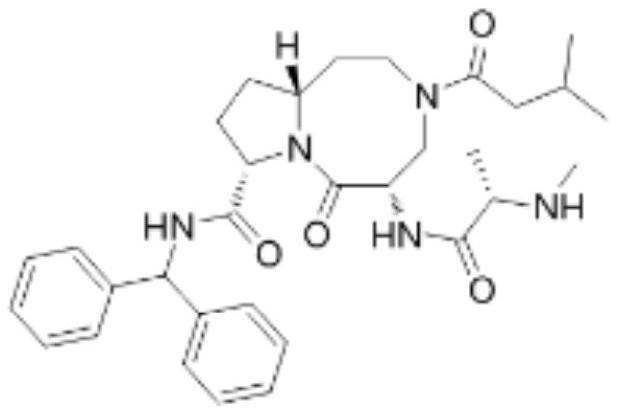 An anti-tumor diazobicyclic apoptosis protein inhibitor