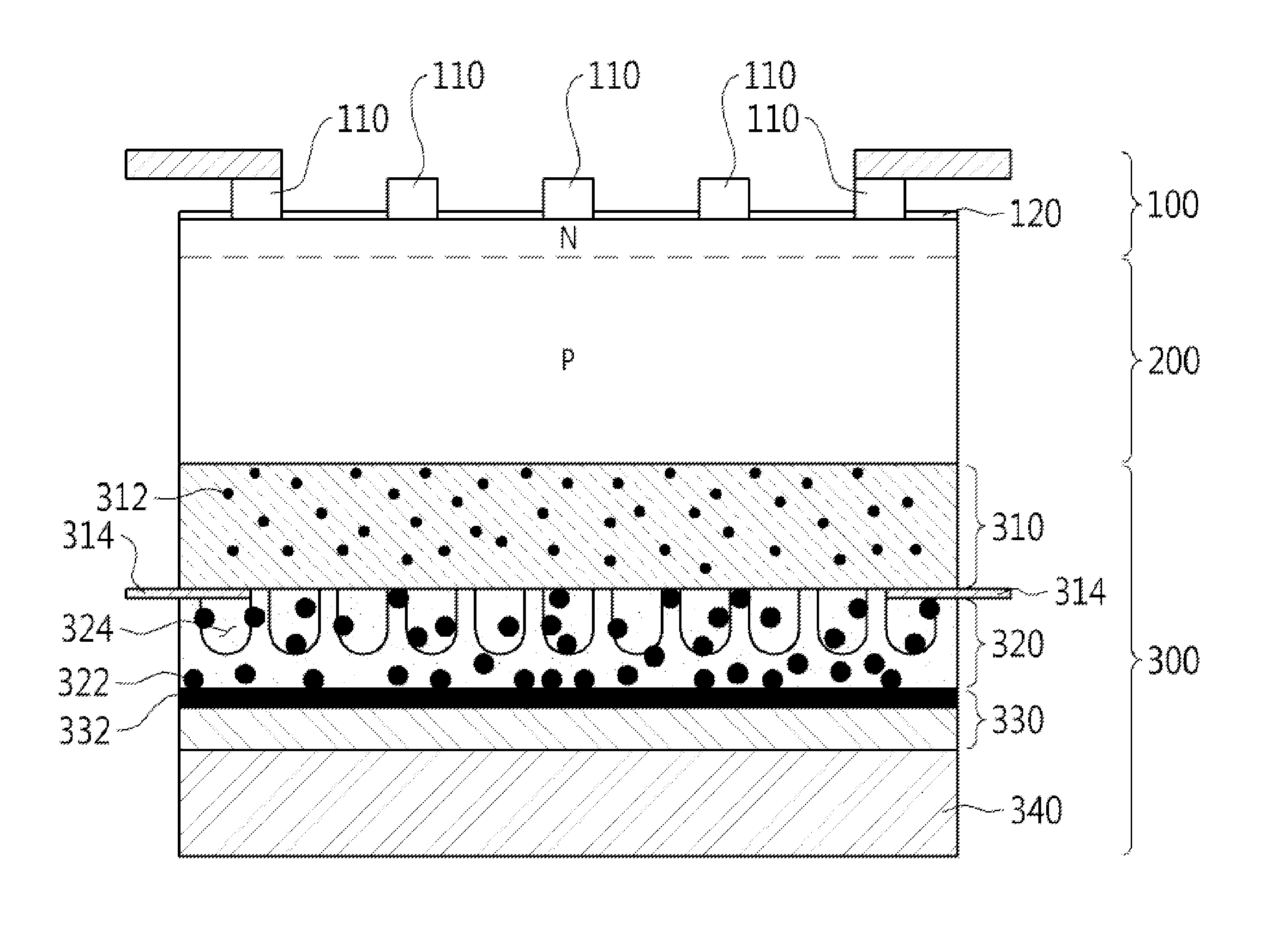 High Efficiency Solar Cell Using Phosphors