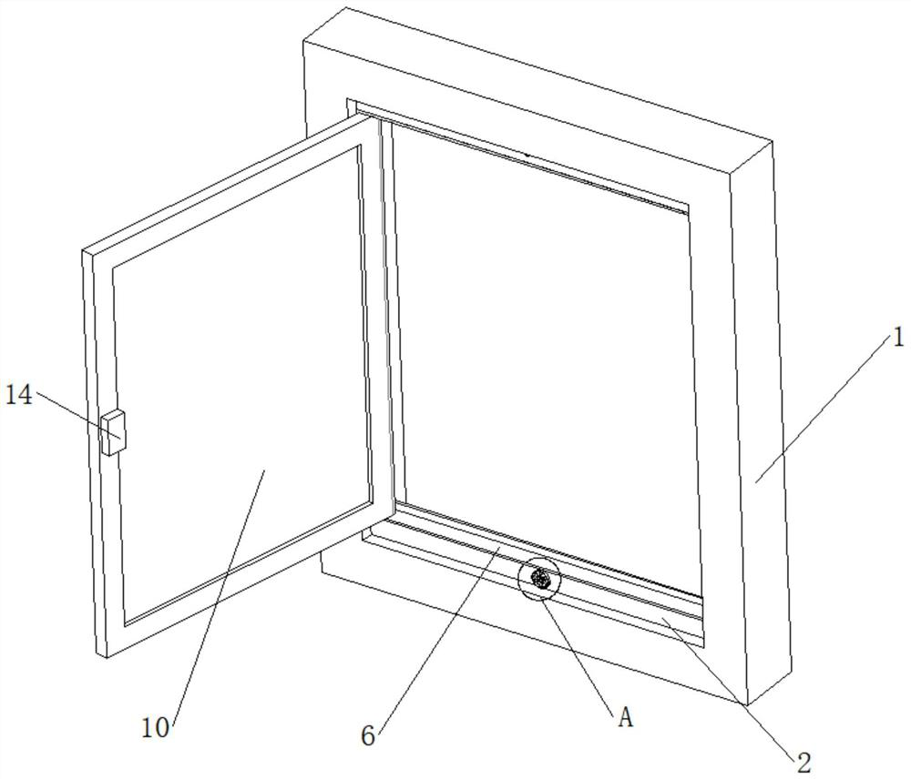 Aluminum alloy door and window installation structure for building