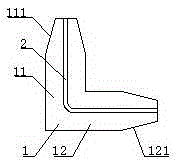 High-strength screen window corner