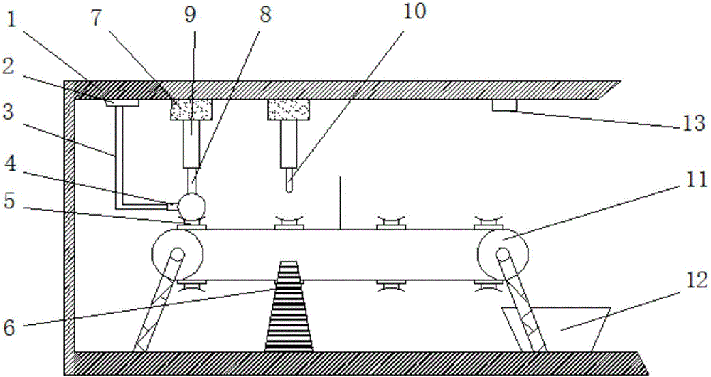 Apple peeling and core removing all-in-one machine