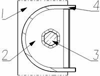 Installing and fixing structure of suspension torsion bar of torsion beam of automobile