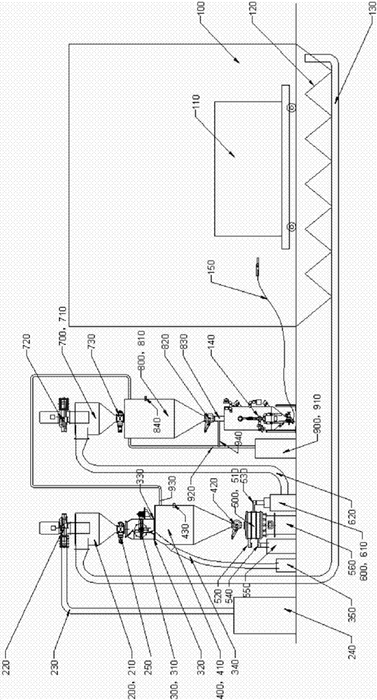 High-quality nonmetallic sand-blasting abrasive circulating device