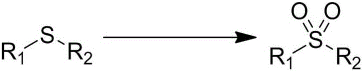 Sulfocompound selective catalytic oxidation reaction system in aqueous phase