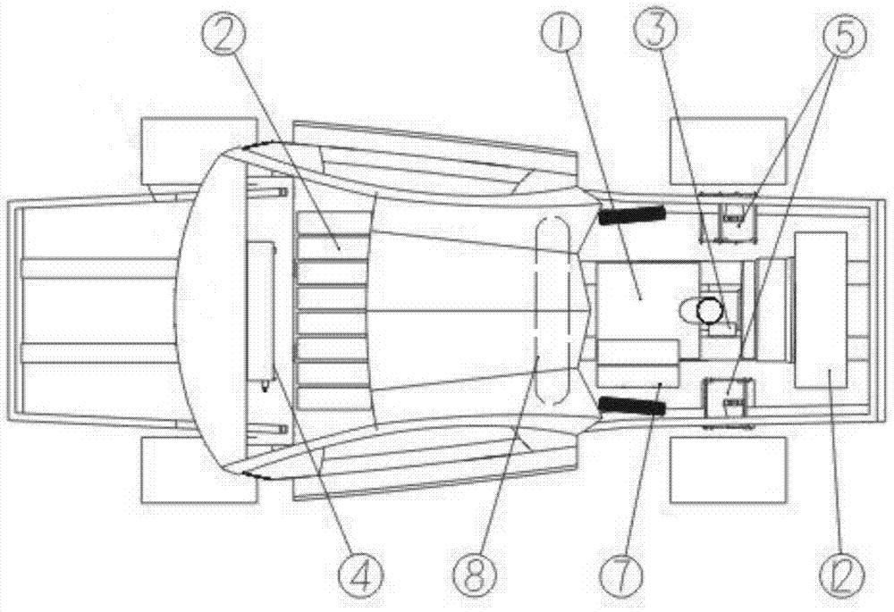 A mid-engine extended-range electric vehicle