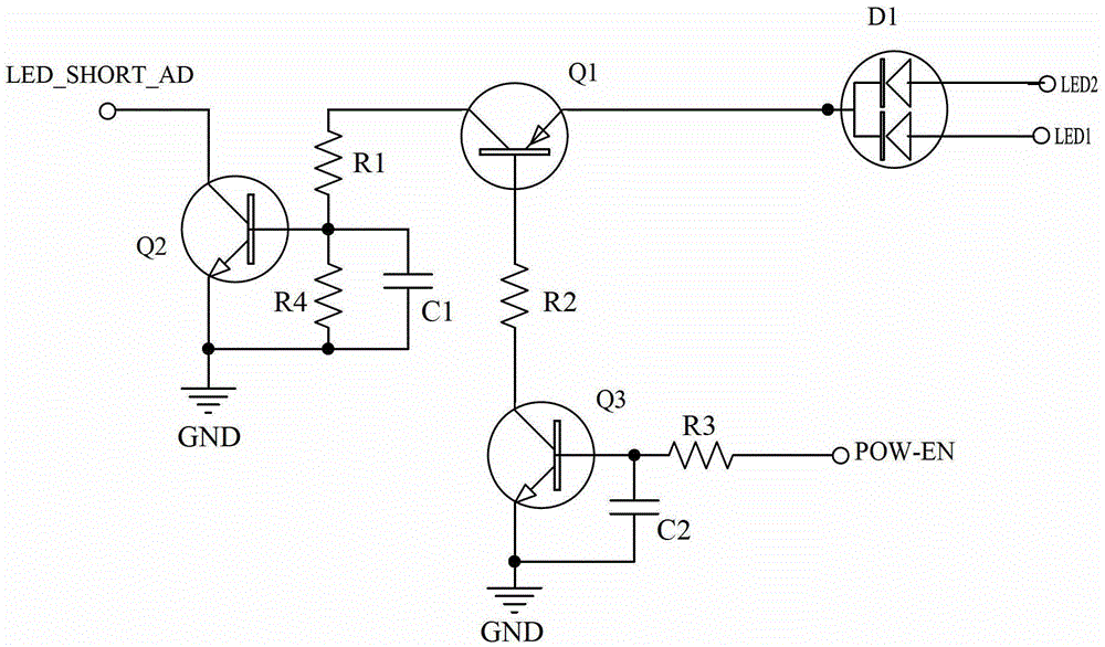 led backlight short circuit protection circuit