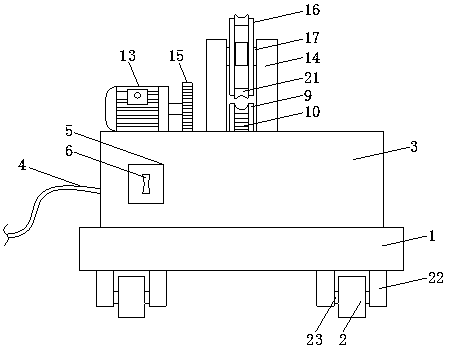 Automatic conveying device for electric wires and cables