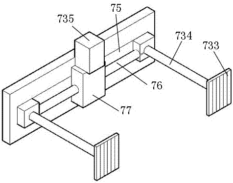 Wall surface wallpaper pasting device of automatic wallpaper pasting system