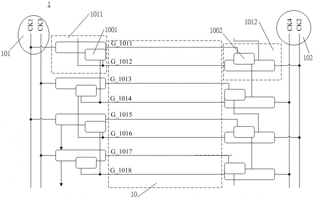 Liquid crystal drive circuit and gate drive panel