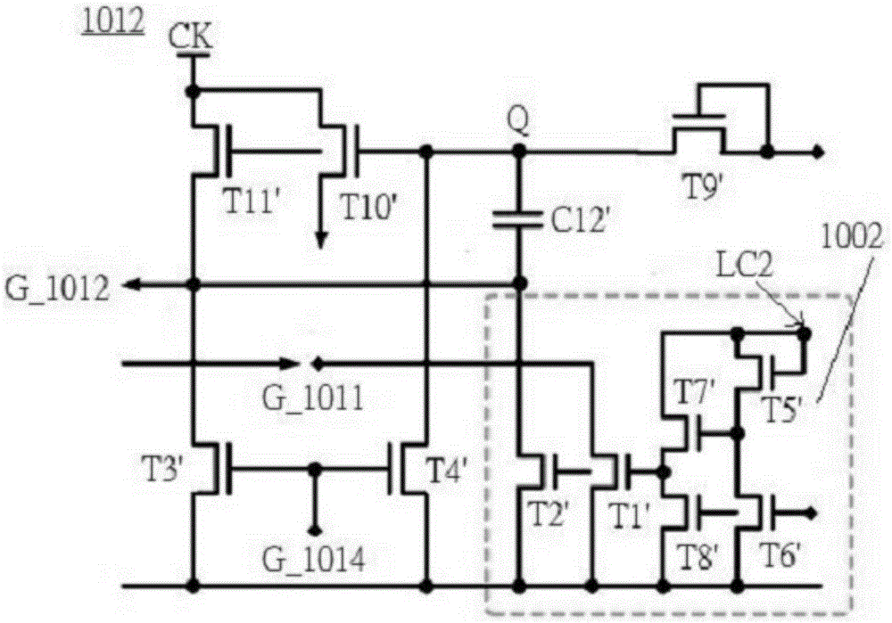 Liquid crystal drive circuit and gate drive panel