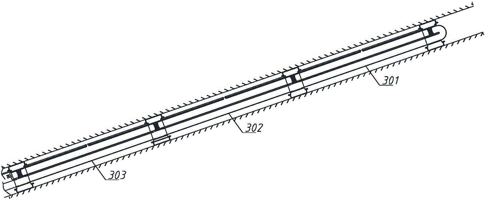 Method for multi-section blocking of covering rock damage band and synchronous leakage measuring