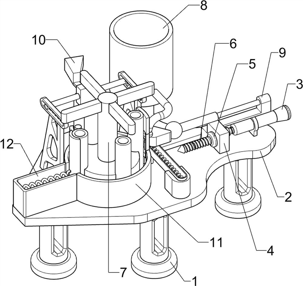 Construction site assembled steel pipe threaded hole fluting apparatus for high-end equipment manufacturing