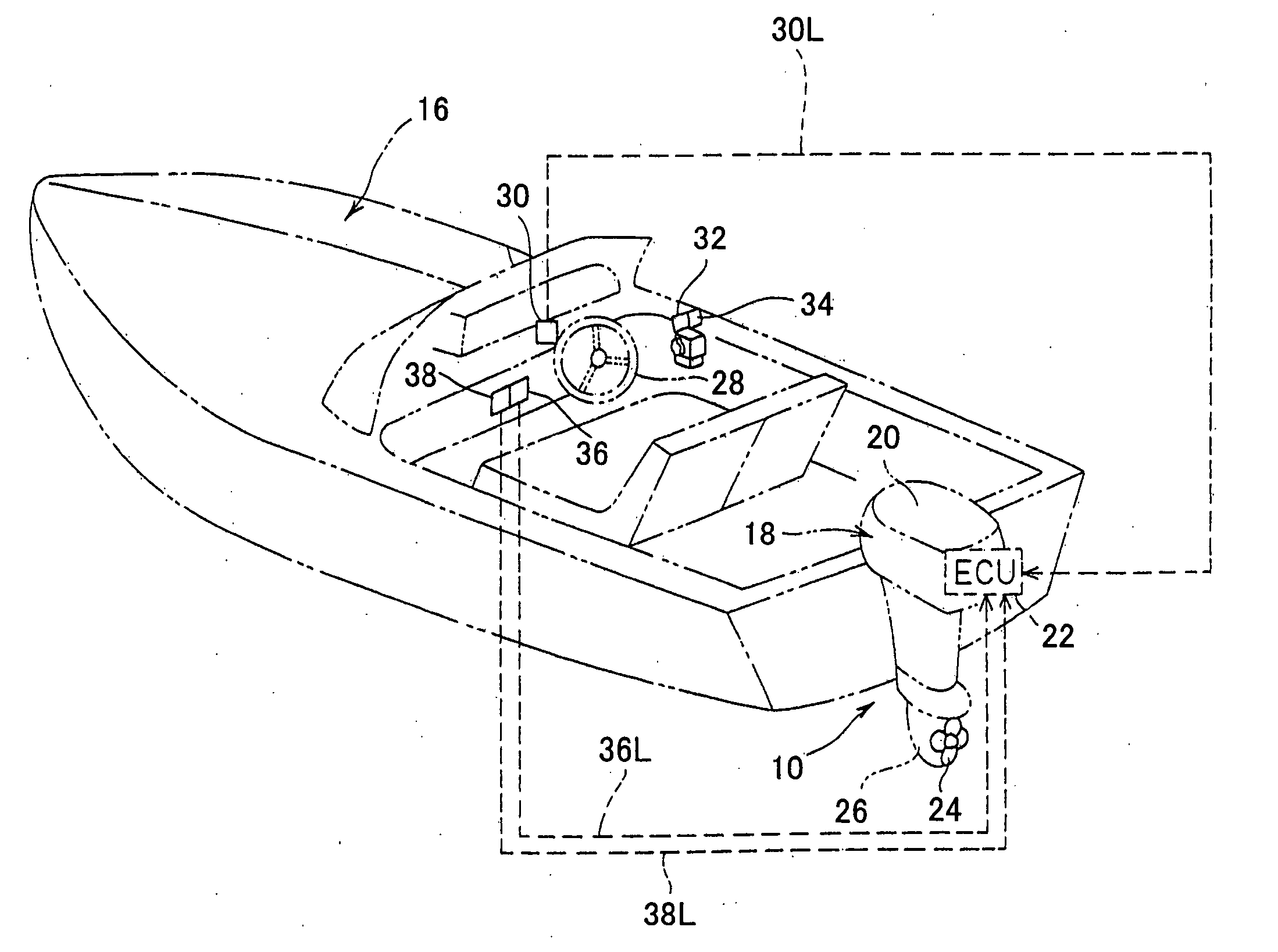 Outboard motor steering control system