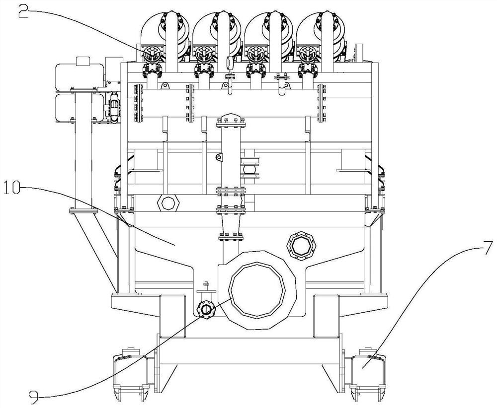 Integrated tailing damming machine