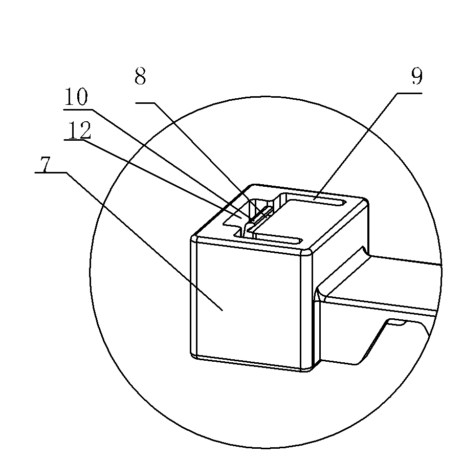 U-shaped staple bolt protecting belt used on hydraulic pipeline connecting component