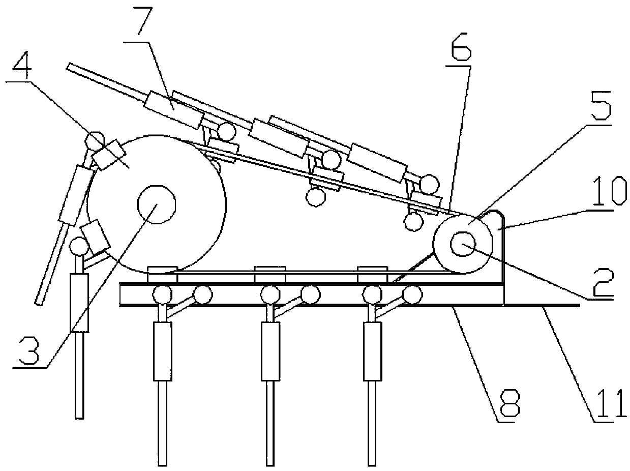 A kind of loosening device of separating sieve