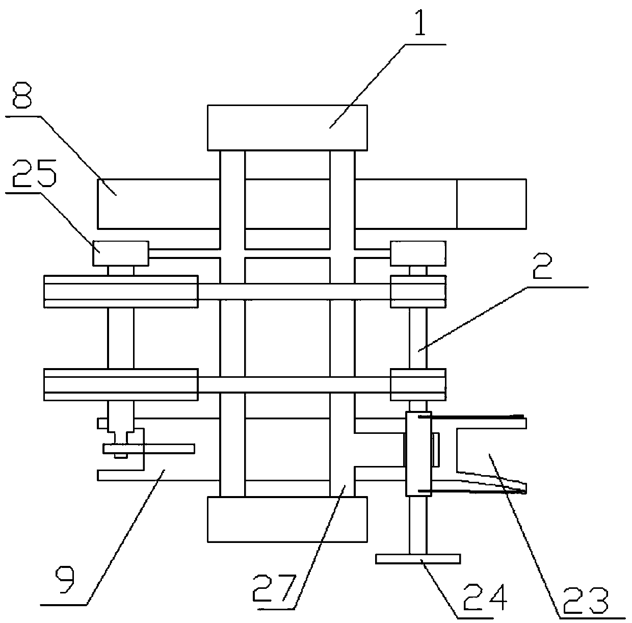 A kind of loosening device of separating sieve