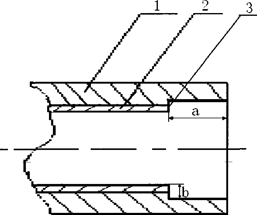 Method for welding thin layer iron nickel base alloy carbon steel composite tube