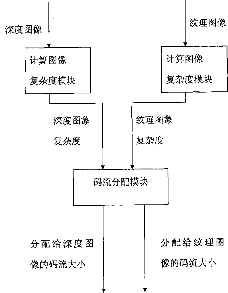 Method for code stream distribution of depth image and vein image