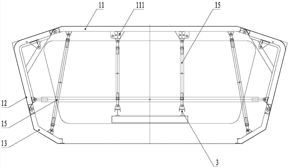 Segmented self-traveling type cast-in-place beam hydraulic inner mould and mould erecting and demoulding method thereof