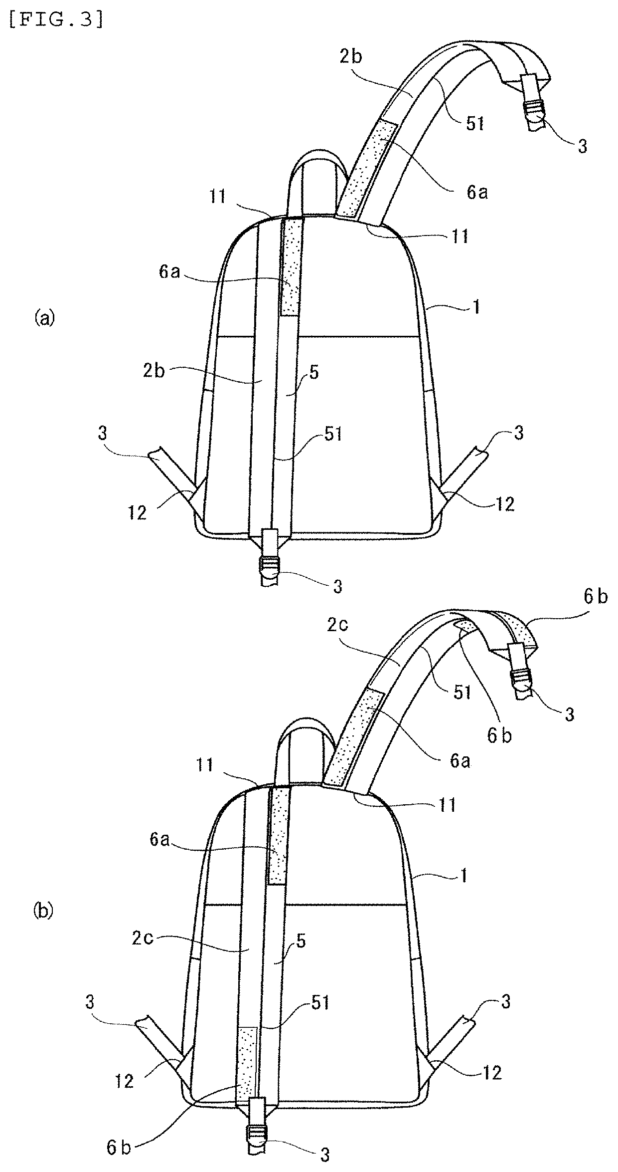 Shoulder straps for backpack and backpack provided with same