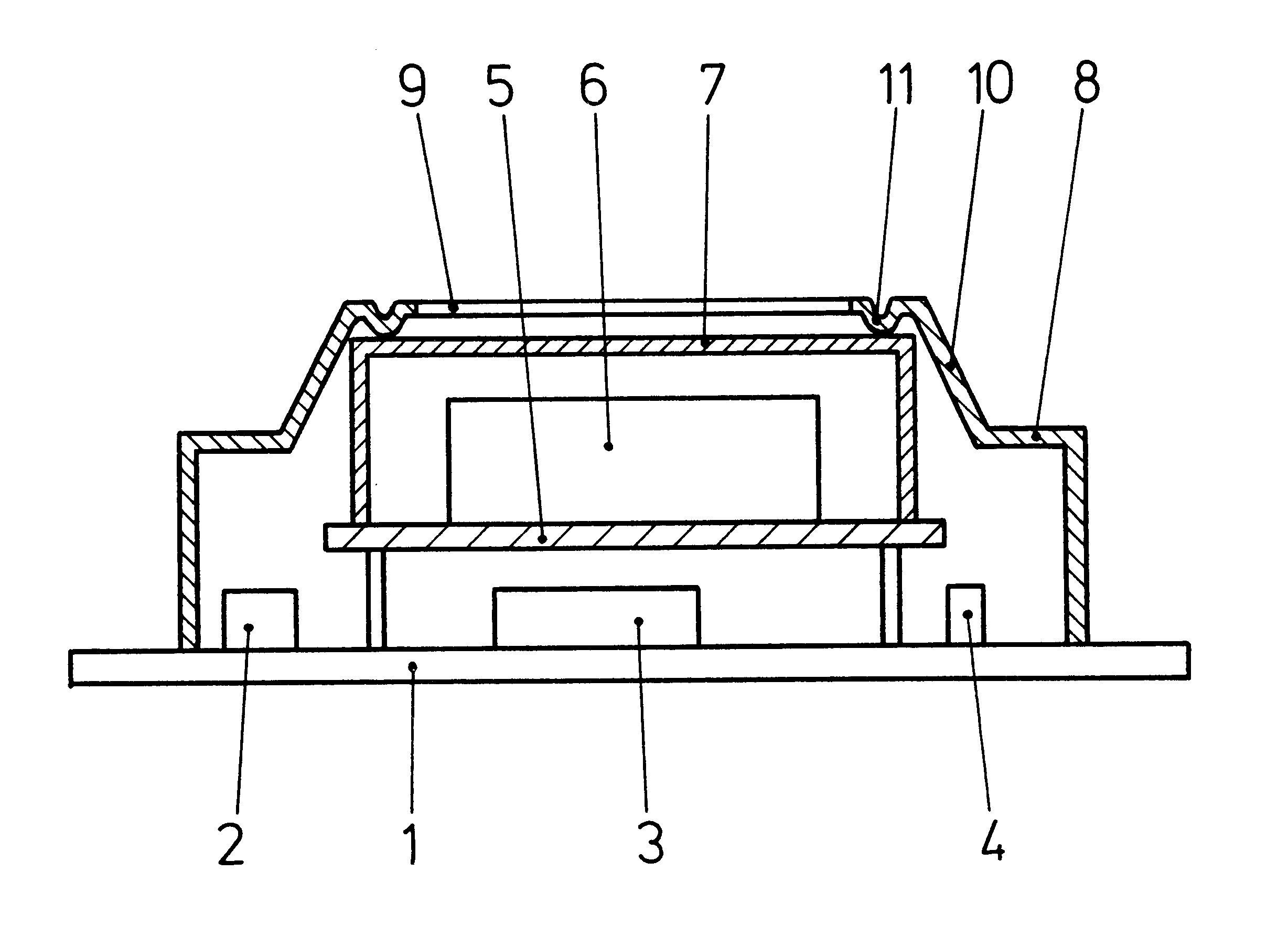 Shielded electronic circuit