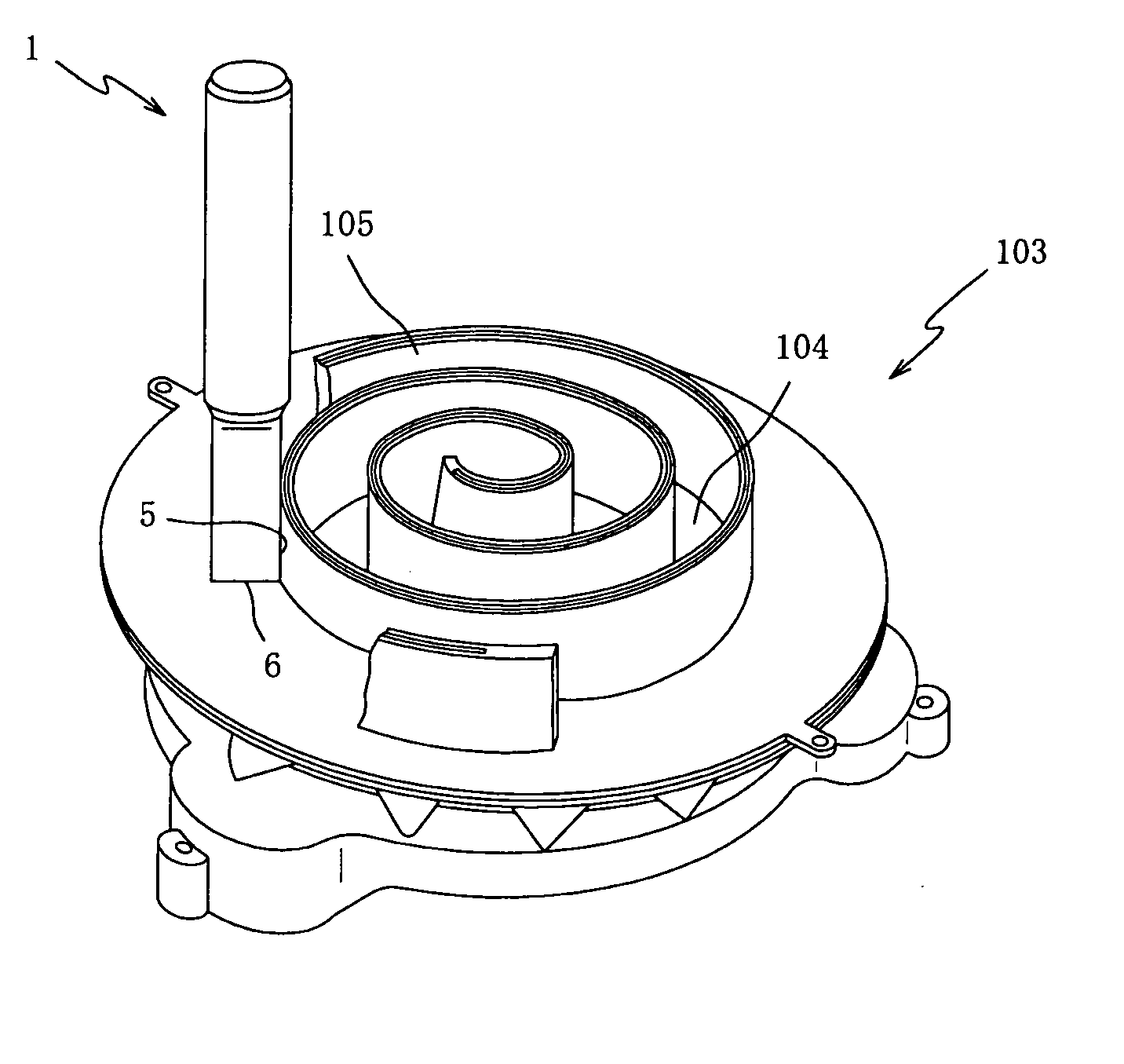 Process of machining scroll member by using non-rotary cutting tool