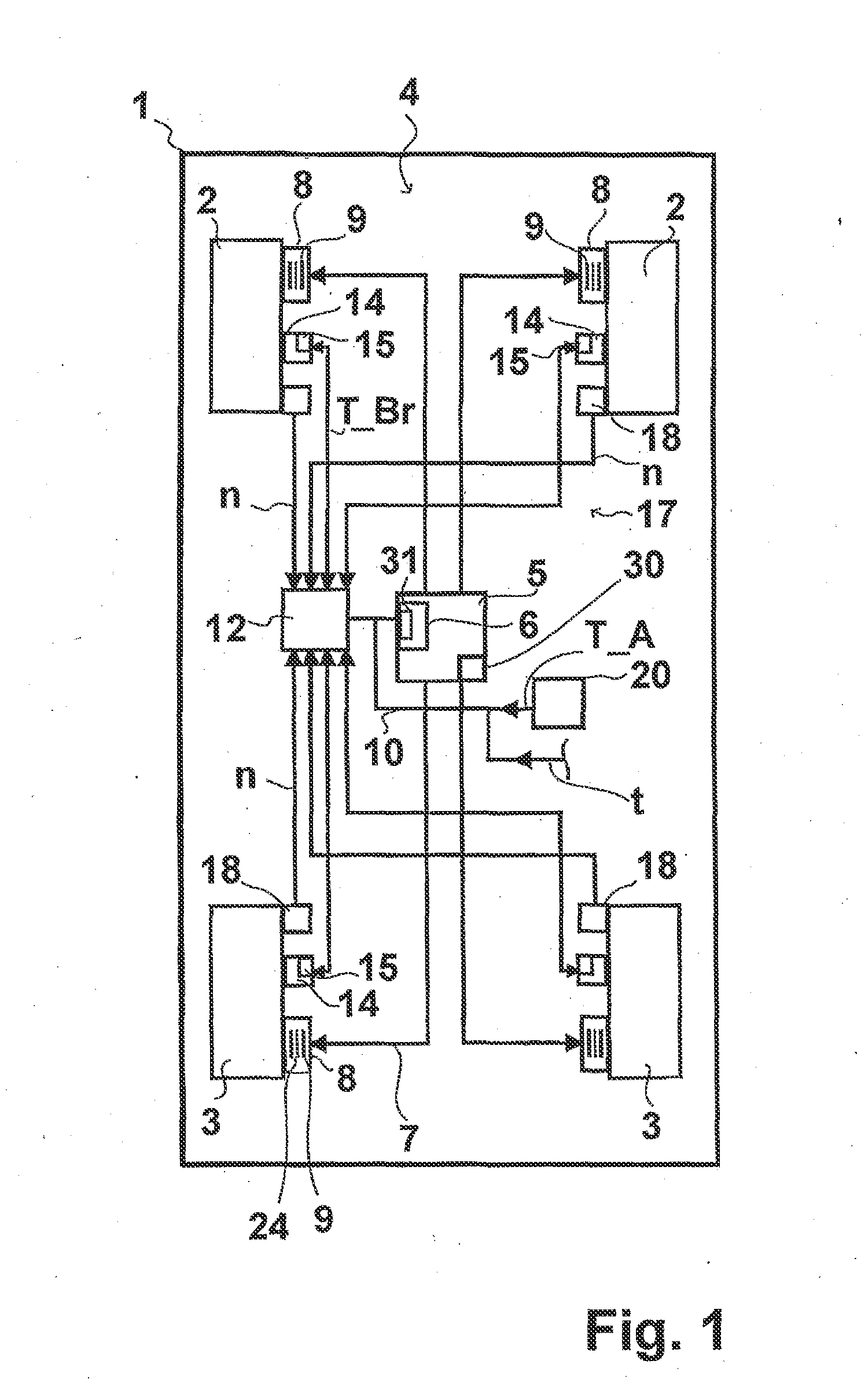 Method and Device for tyre Pressure Regulation and for Automatic Repair