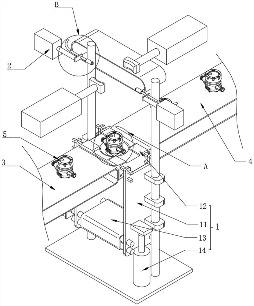 Water meter sampling inspection device