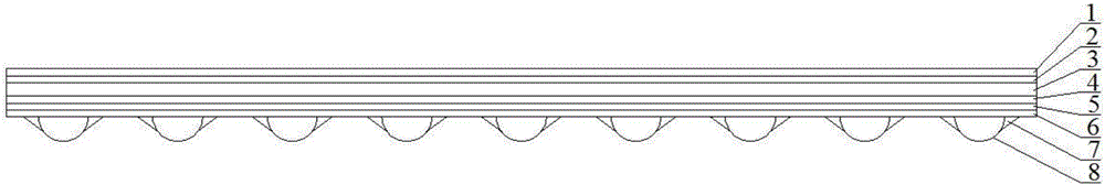 Photovoltaic heat collection plate of semicircle pipe flow channel