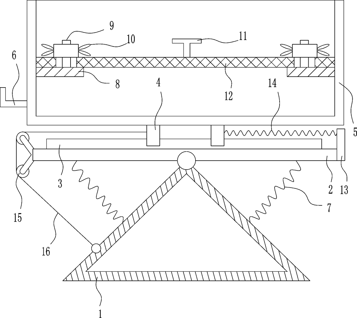 Orthopedical traditional Chinese medicinal material oscillating sieving device