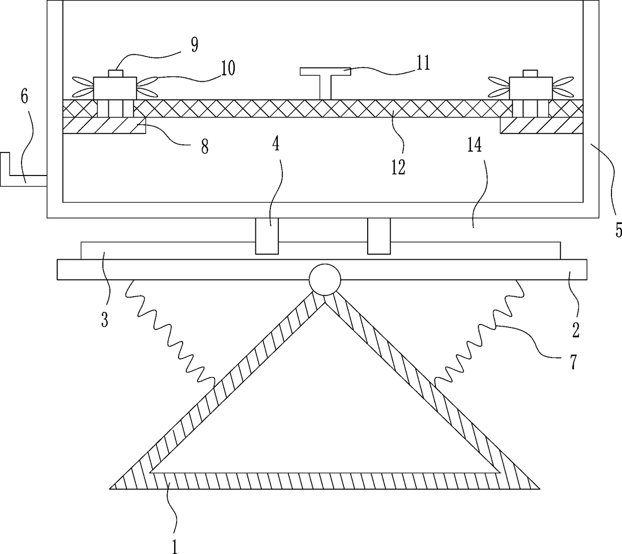 Orthopedical traditional Chinese medicinal material oscillating sieving device