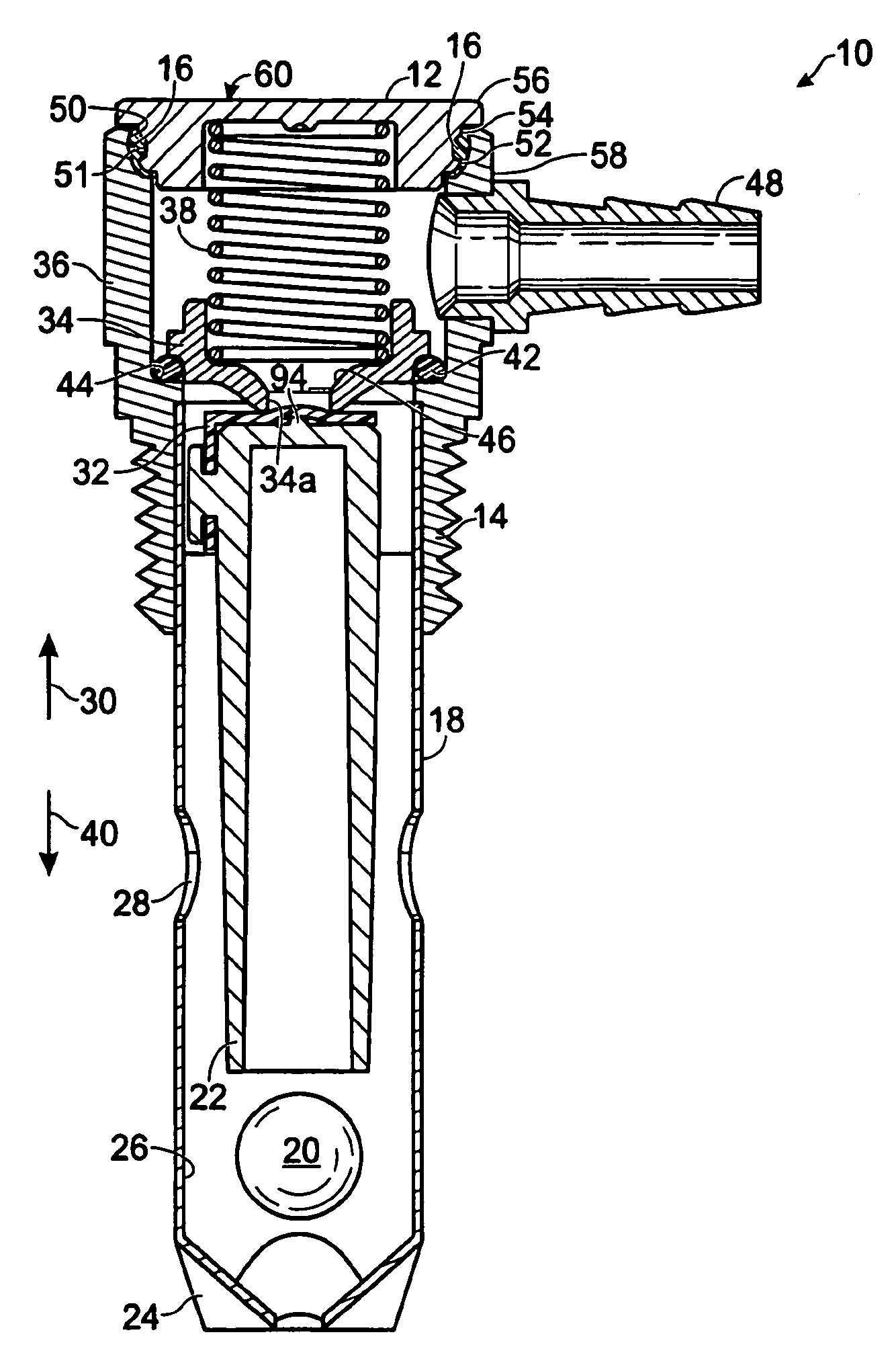 Thermal relief vent and method of manufacturing the same