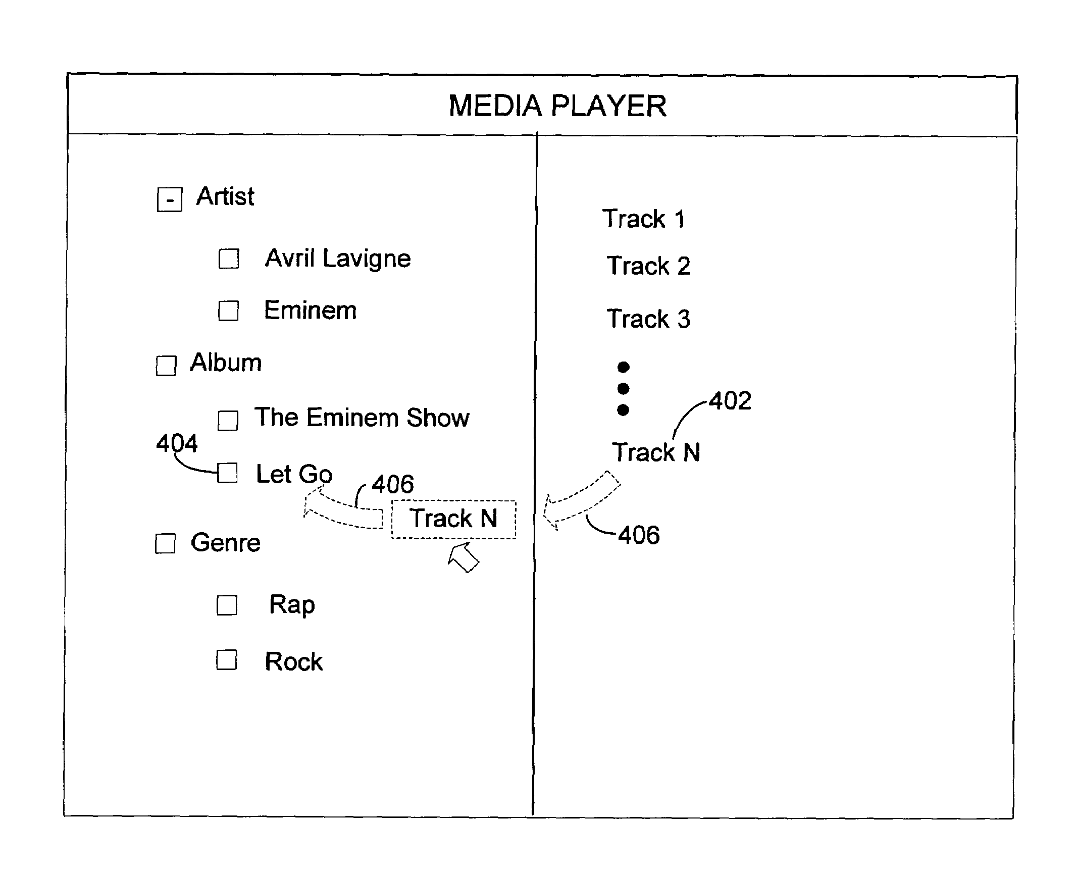 Drag and drop metadata editing