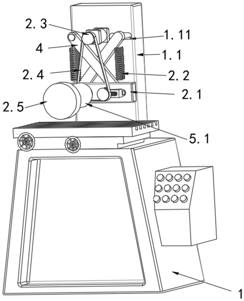 A grinder device for radiator processing