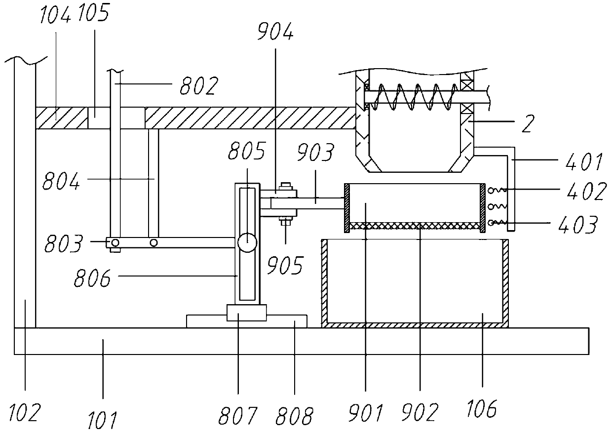 Shaking type feed screening machine based on cylindrical cam driving