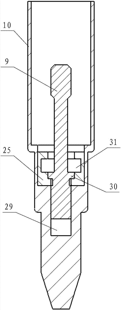 Impacting type penetrating device