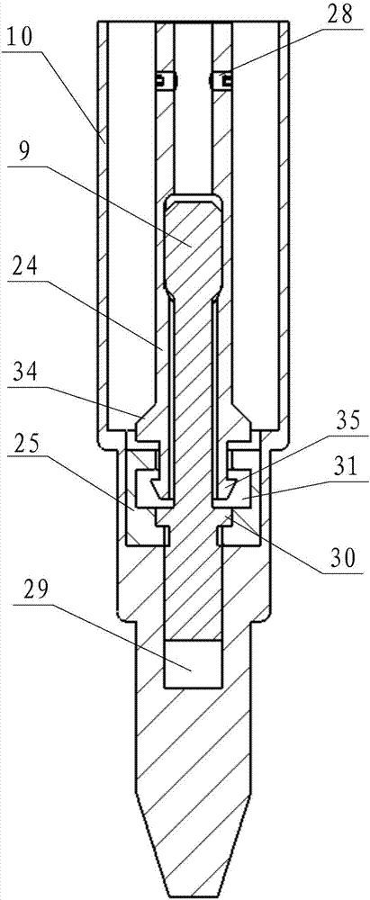 Impacting type penetrating device